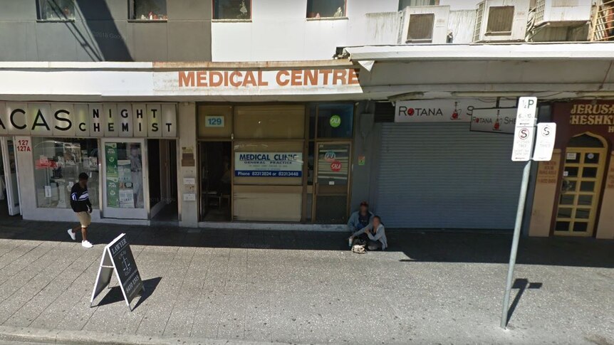 The street view of the medical centre of Hindley Street.