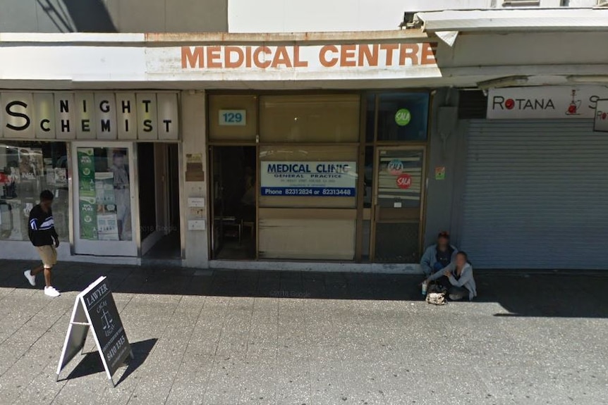 The street view of the medical centre of Hindley Street.