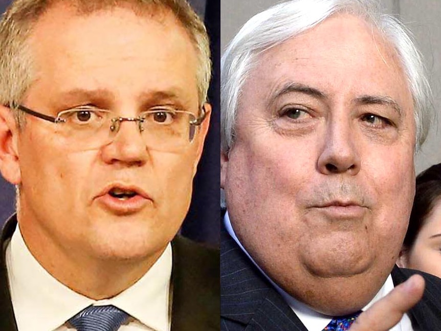 Scott Morrison and Clive Palmer