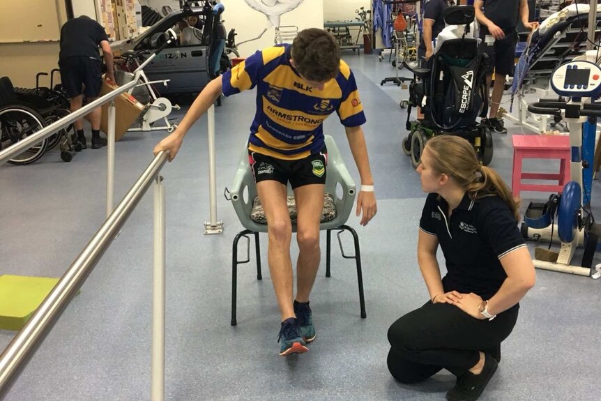 Aust Story Ollie Bierhoff learns to walk again 2