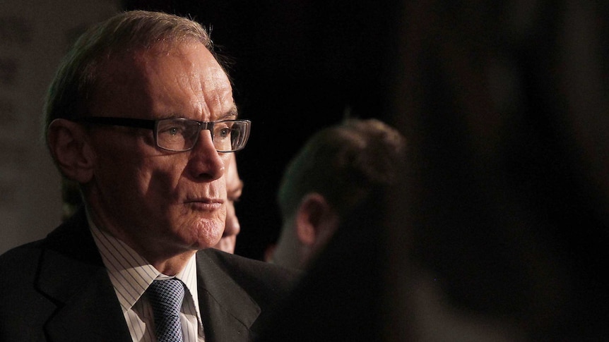 Foreign Minister Bob Carr attends a conference in Perth