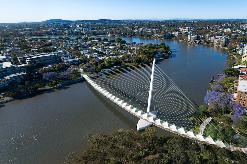 Une image conceptuelle d'un pont prévu pour Brisbane.