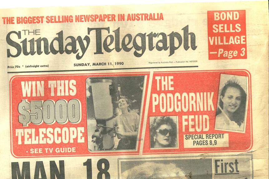 Sunday Telegraph front cover