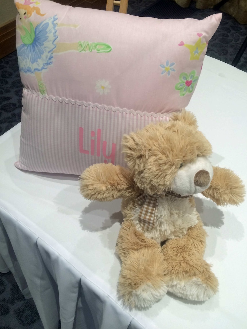 Gifts for baby Lily Grace at her funeral
