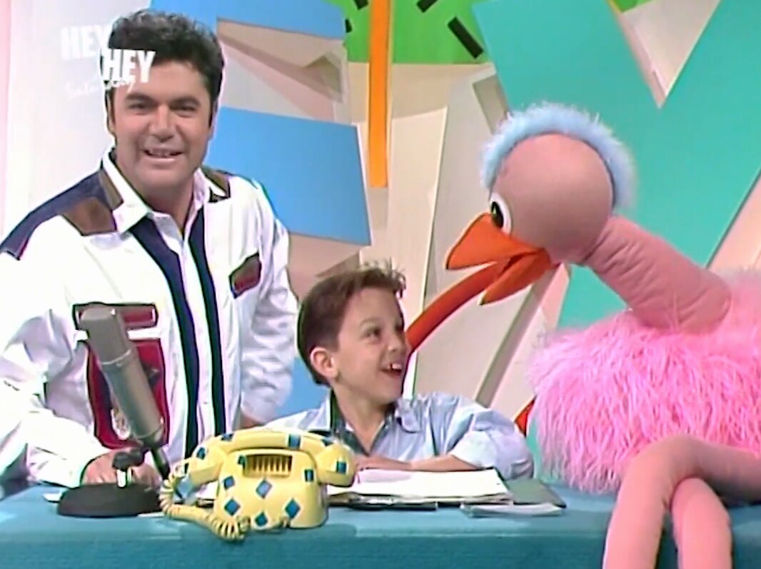 A still from the 90s program Hey Hey It's Saturday