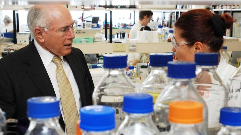 Spending pledges: Prime Minister John Howard