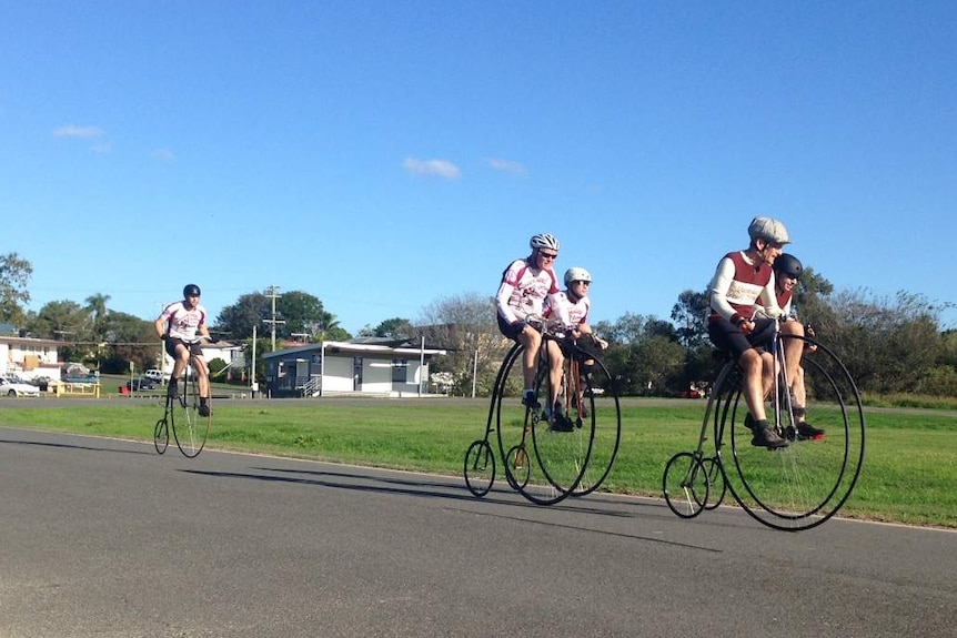 Queensland Penny-farthing Championship competitors
