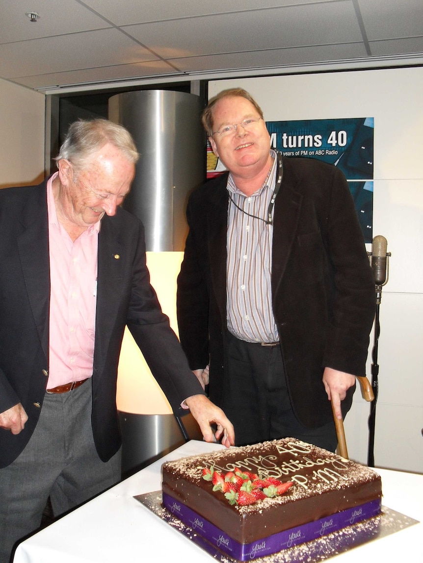 Mark Colvin celebrates PM's 40th birthday