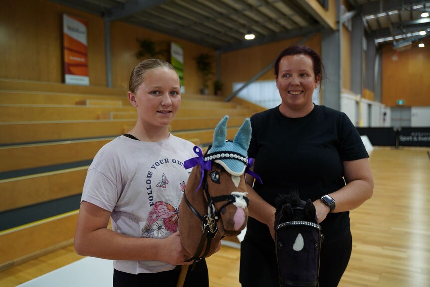 Khloe Nissen and her mum Stacey are both competitive hobby horse riders