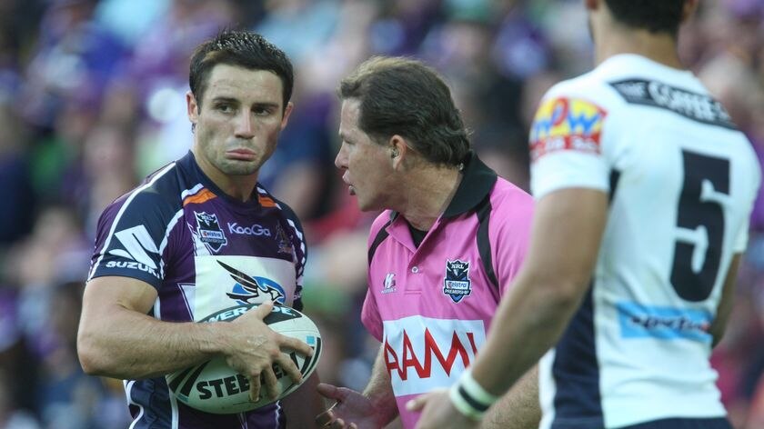 Off the canvas...Cooper Cronk said his team-mates were still playing for pride.