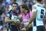 Off the canvas...Cooper Cronk said his team-mates were still playing for pride.