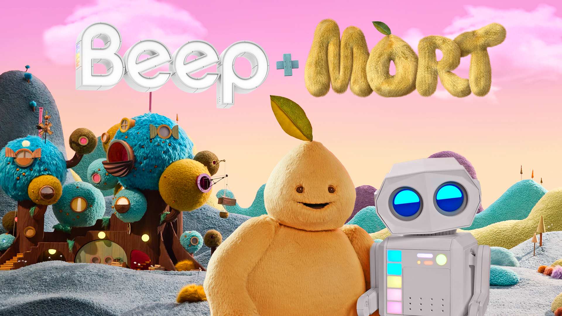 Beep and Mort in the fictional, lush setting of Mollyvale