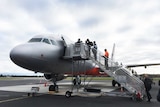 Plane at Hobart Airport