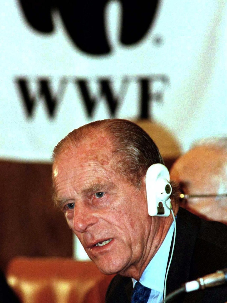 Britain's Prince Philip, president emeritus of the World Wide Fund for Nature, in 1997
