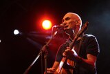 Paul Kelly performing at the Australian Stockman's Hall of Fame in Longreach.