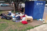 Charity bin donations looted over the weekend at King William Road site.