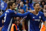 Nemanja Matic celebrates FA Cup semi-final goal