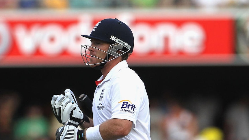 No need for alarm ... Bell was the best of the English bats with 76 as the tourists were dismissed in less than a day.