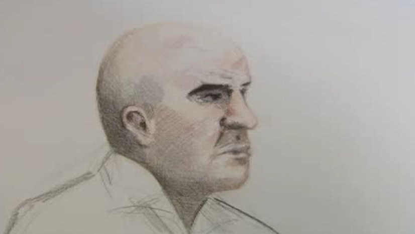 Composite of Dimitrios Tsakiris - who stabbed his wife to death at their Booragoon home