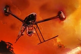A vision of the future of firefighting drones.