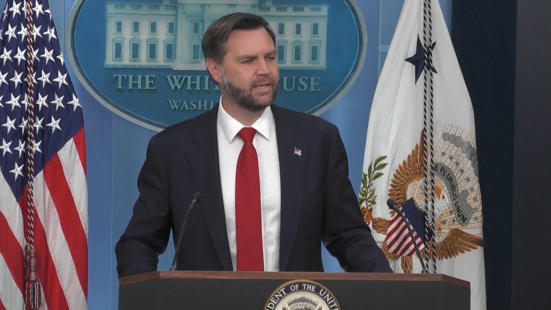 From a White House podium, Vance delivers 'stunning development' on Israel