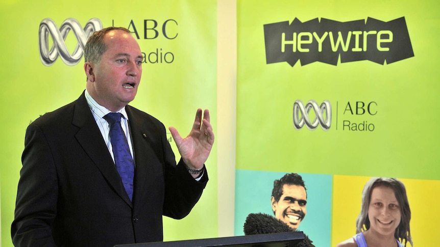 Barnaby Joyce launches Heywire 2014