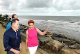 One Nation leader Pauline Hanson and Tower Holdings CEO Terry Agnew