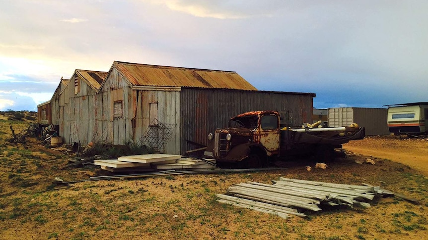 Shack at Ningaloo Station in the Kimberley in  north west Western Australia