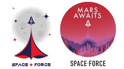 Two US Space Force logos.