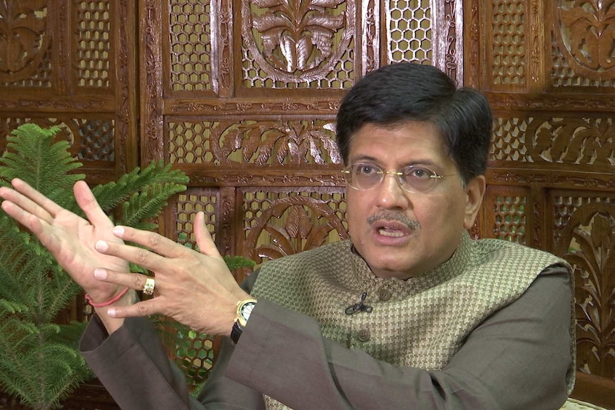 Indian energy minister Piyush Goyal