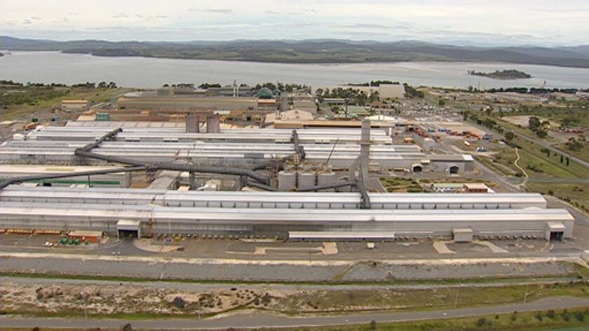 Rio Tinto's aluminium smelter at Bell Bay