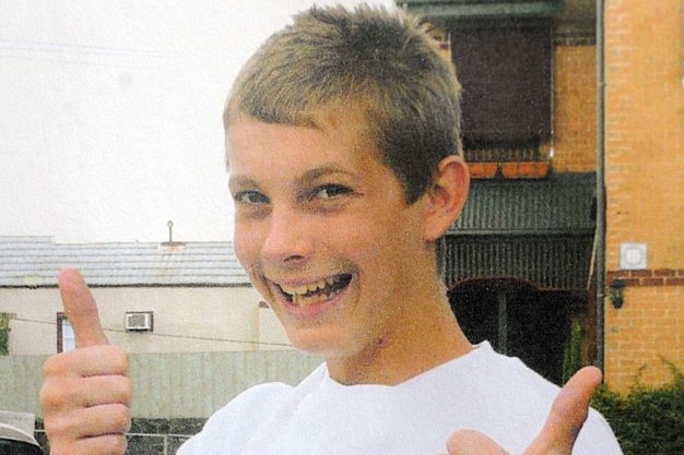 A family photo of 15-year-old boy Tyler Cassidy who was shot dead by police at Northcote in Melbourne on December 11, 2008.