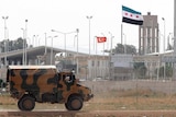 Troops at border gate