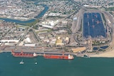 NSW Port Waratah Coal Services aerial