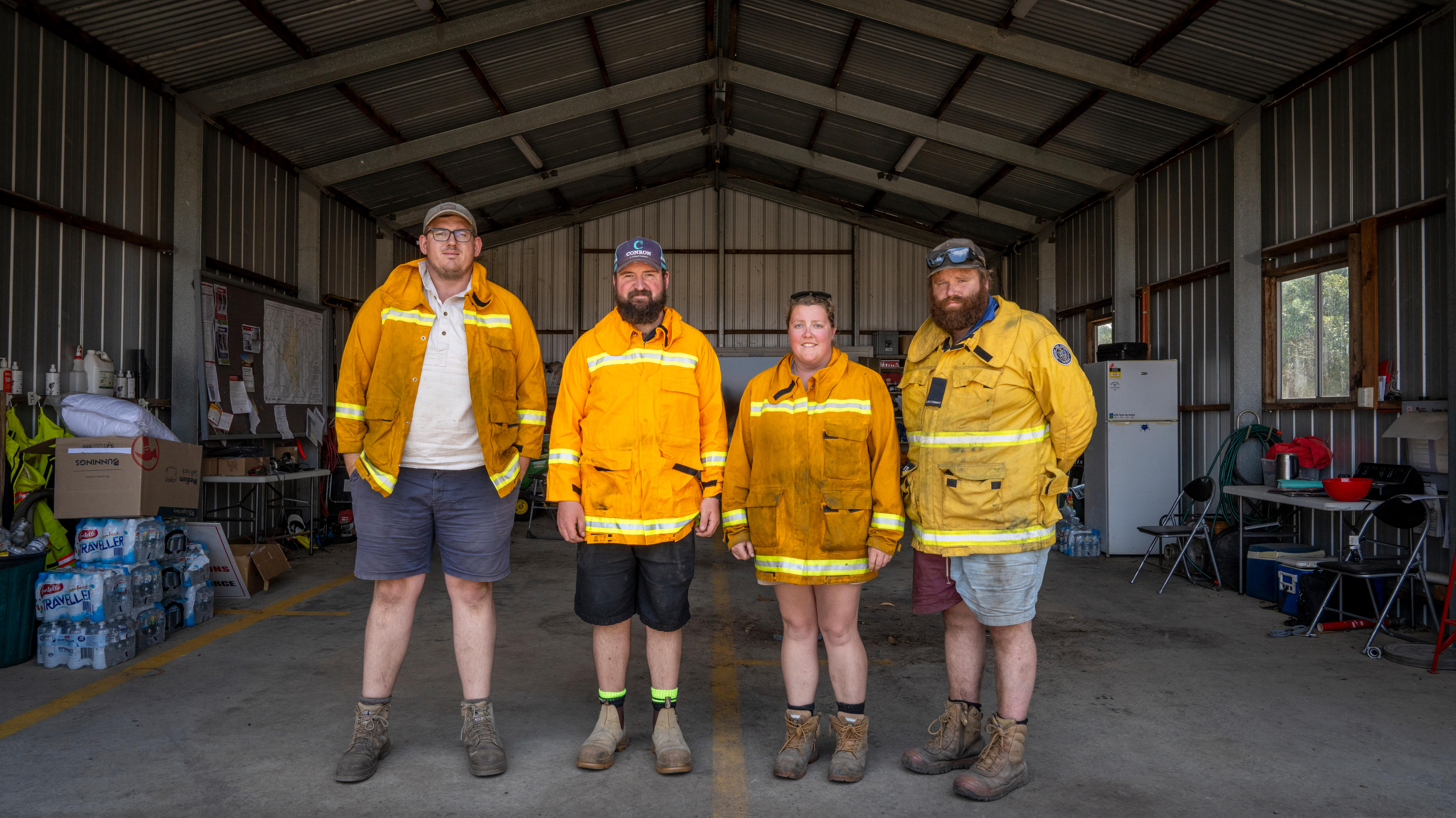 As a bushfire raged around them, a volunteer brigade made a plan to survive