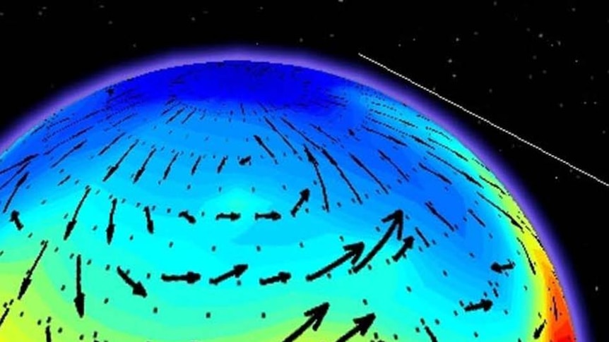A model of temperate surface for planet Gliese 581d