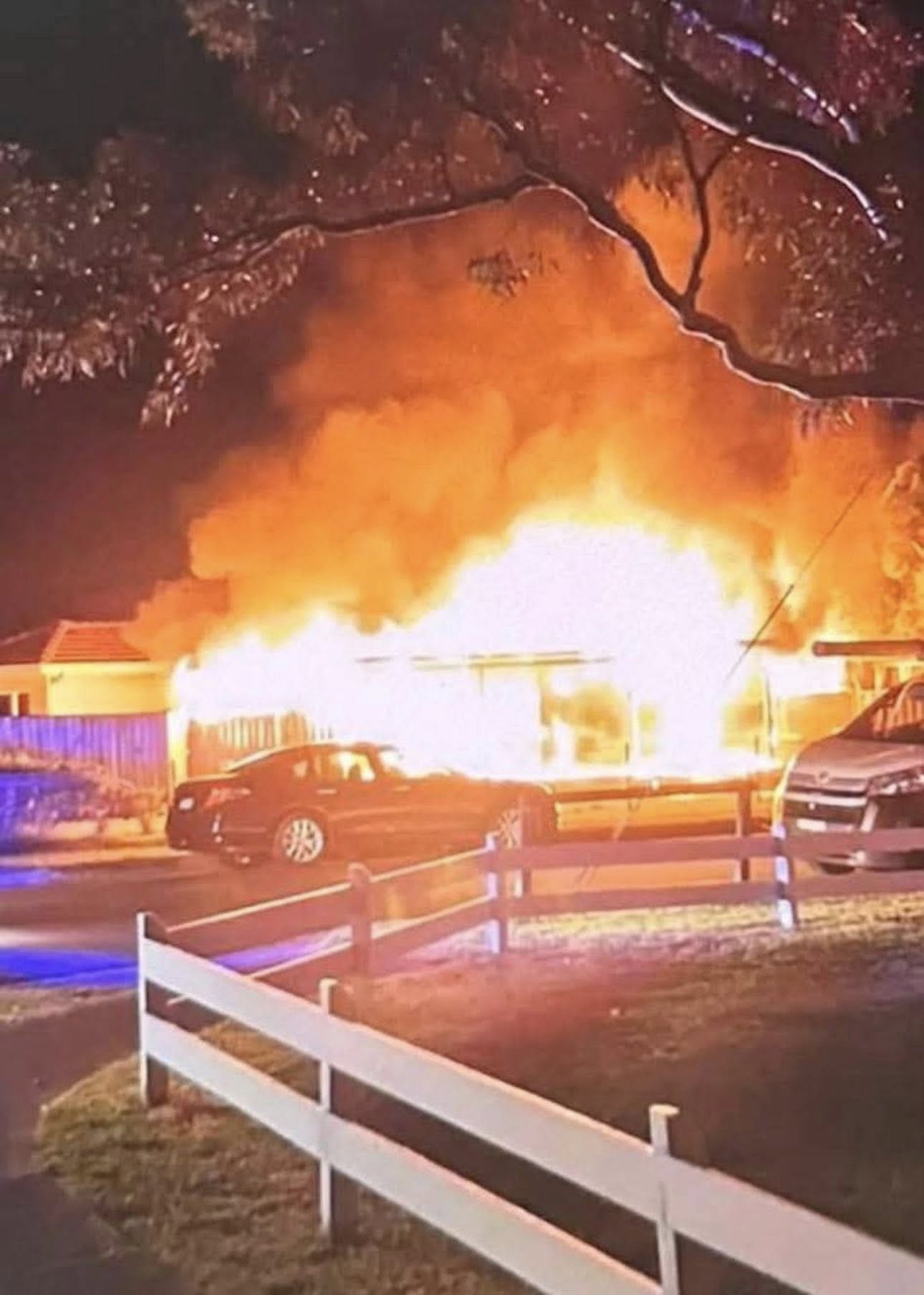 Family loses everything as large fire destroys house