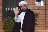 British Sheik Farrokh Sekaleshfar arrives at Imam Husian Islamic Centre in Sydney.