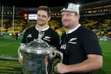 All Blacks retain the Bledisloe Cup in Wellington