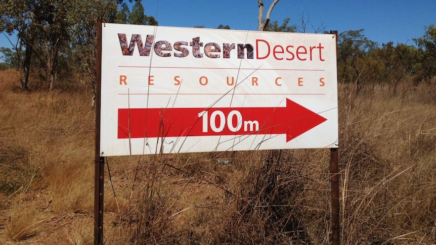 Western Desert Resources sign