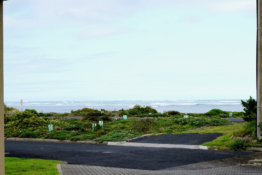 A view of the waves at Port Macdonnell from Jeremy Ievins' frontyard