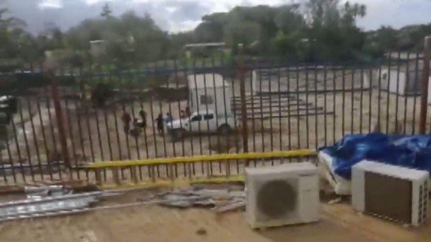 A video still of a construction site.