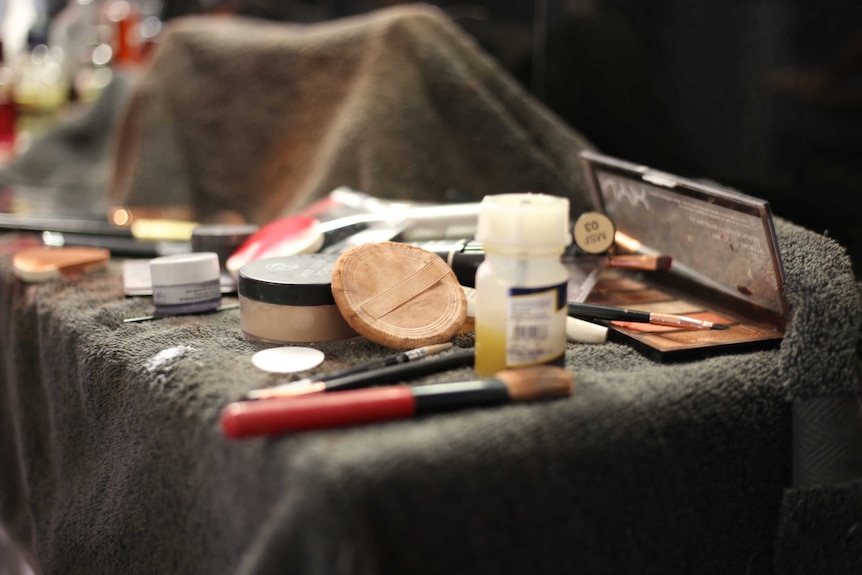 John Ridgeway's make-up kit which he uses to transform into his drag queen alter ego.