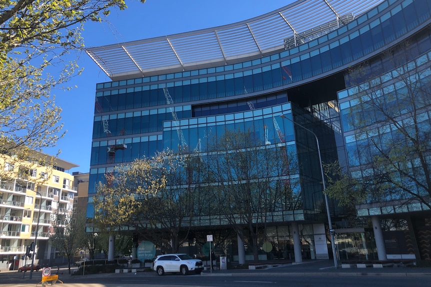 A five-storey office building. 