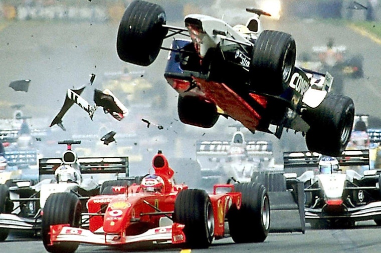 Melbourne Grand Prix crash 2002 Martin Brundle