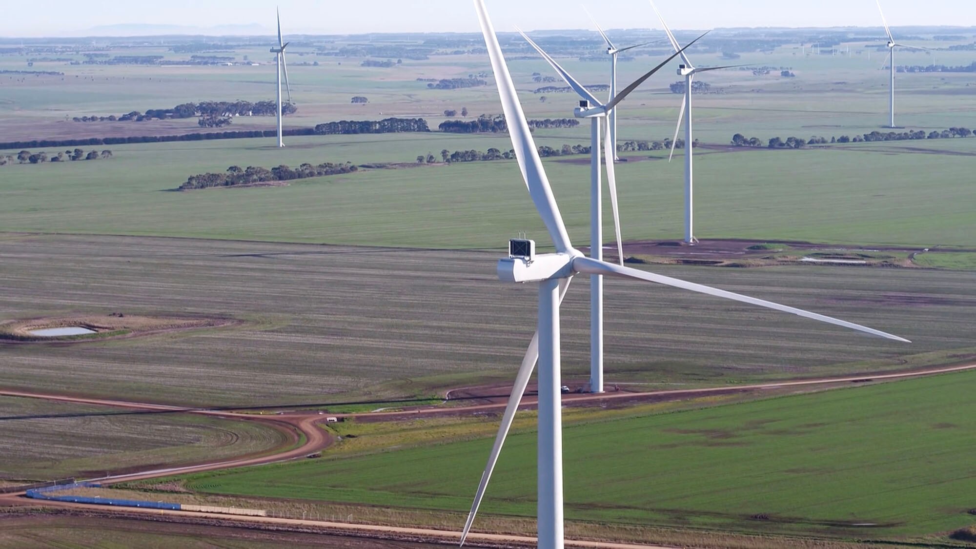 wind farm in regional victoria 