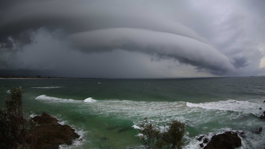 Storm clouds over Byron Bay