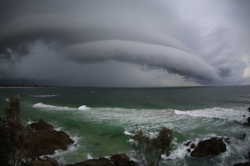 Storm clouds over Byron Bay