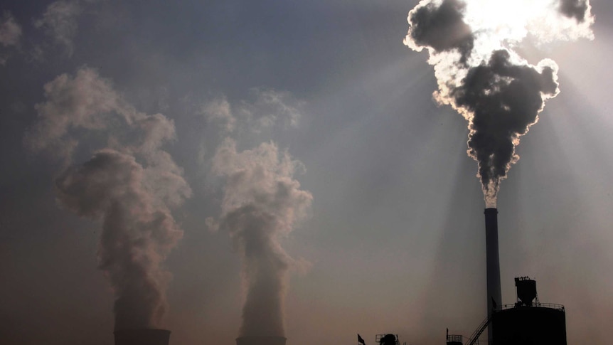 A coal-burning power plant in China's Inner Mongolia region