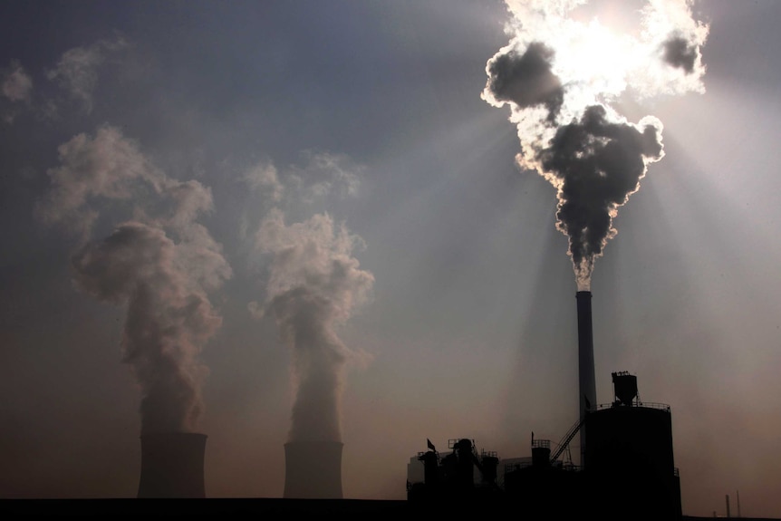 A coal-burning power plant in China's Inner Mongolia region